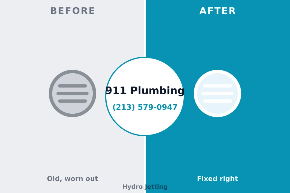 Before and after: plumbing company McDade, TX